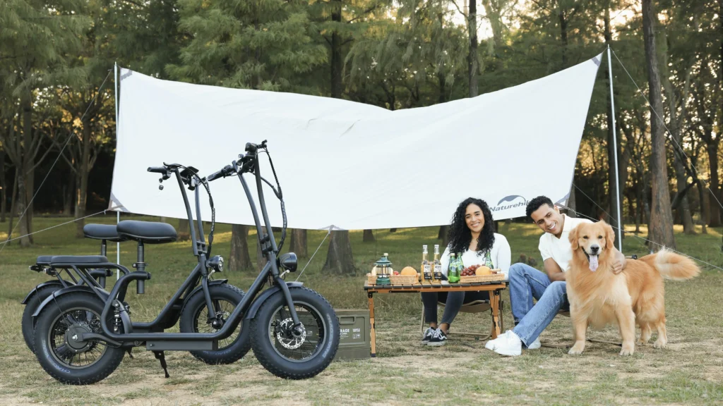 Why Camping Beats Hotels a couple camping with their dogs